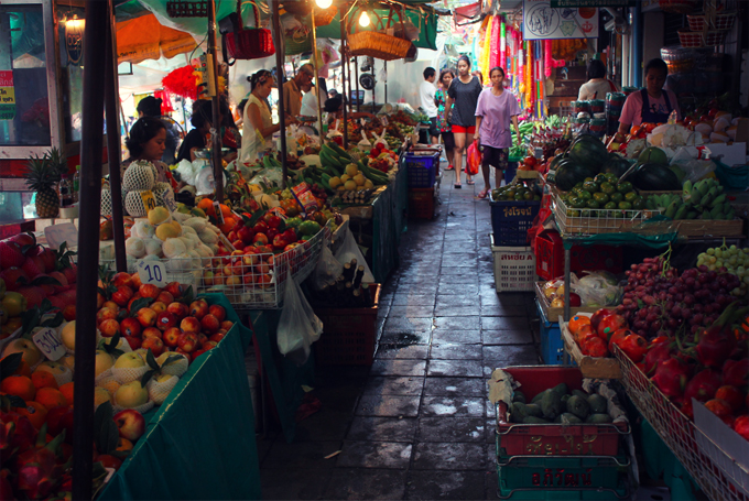 marché fleurs bangkok